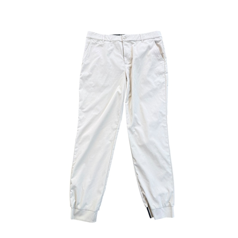 Good Good Golf Mens Joggers Cream Tan Performance Golf Pants 36 Waist 30 Inseam